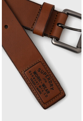 Superdry Кожен колан мъжки в кафяво - Pepit.bg