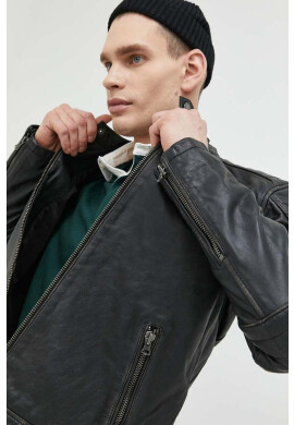 Superdry Koжено яке в черно с преходна изолация - Pepit.bg