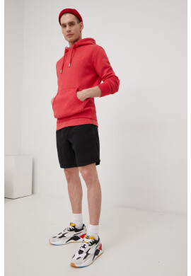 Superdry Къс панталон с лен в черно - Pepit.bg