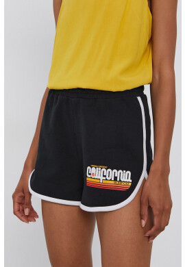 Superdry Къси панталони в бяло с изчистен дизайн с висока талия - Pepit.bg