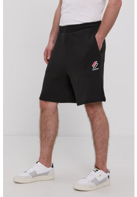 Superdry Къс панталон мъжки в черно - Pepit.bg