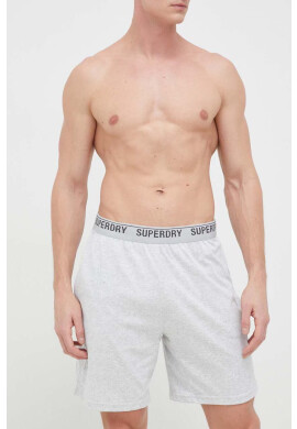 Superdry Късо долнище на пижама мъжко в сиво меланж на - Pepit.bg