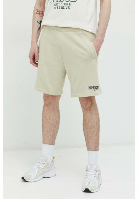 Superdry Памучен къс панталон в зелено - Pepit.bg
