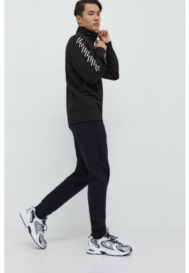 Superdry Памучен суичър в черно с принт - Pepit.bg