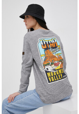 Superdry Памучна блуза с дълги ръкави - Pepit.bg