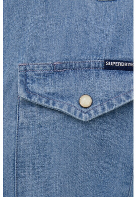 Superdry Памучна риза мъжка със стандартна кройка с класическа яка - Pepit.bg