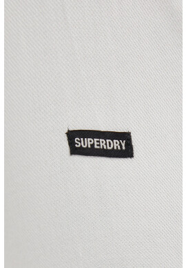 Superdry Памучна риза мъжка в кремаво със стандартна кройка с класическа яка - Pepit.bg