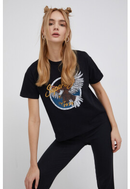 Superdry Памучна тениска в червено - Pepit.bg