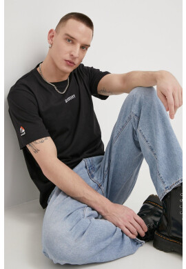Superdry Памучна тениска в черно с апликация - Pepit.bg