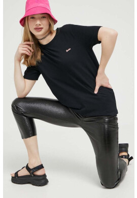 Superdry Памучна тениска в черно - Pepit.bg