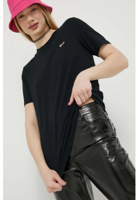 Superdry Памучна тениска в черно - Pepit.bg