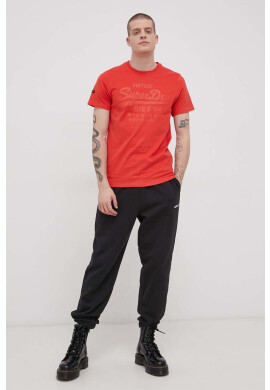 Superdry Памучна тениска в сиво - Pepit.bg