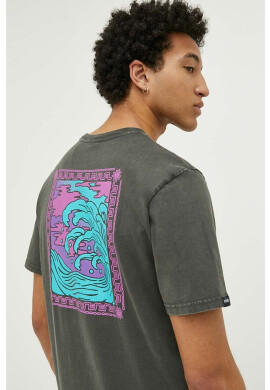 Superdry Памучна тениска в зелено с принт - Pepit.bg