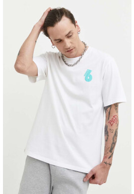 Superdry Памучна тениска в бяло с принт - Pepit.bg