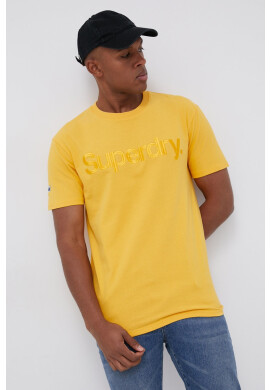 Superdry Памучна тениска в черно - Pepit.bg