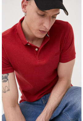 Superdry Памучна тениска с яка - Pepit.bg