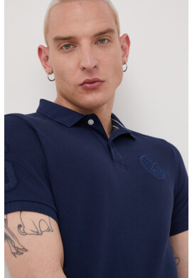 Superdry Памучна тениска с яка - Pepit.bg