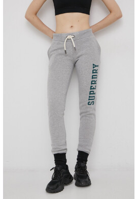 Superdry Панталон дамски в сиво с принт - Pepit.bg