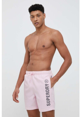 Superdry Плувни шорти в розово - Pepit.bg