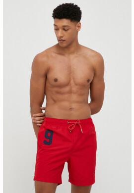 Superdry Плувни шорти в червено - Pepit.bg