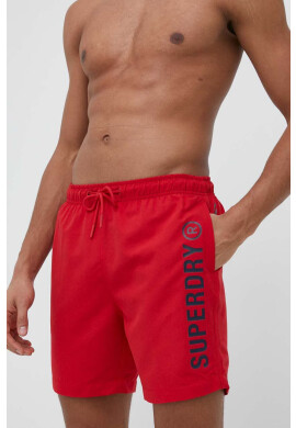 Superdry Плувни шорти в червено - Pepit.bg