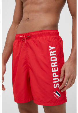 Superdry Плувни шорти в червено - Pepit.bg
