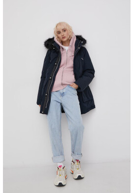 Superdry Пухено яке дамско в тъмносиньо със зимна изолация - Pepit.bg