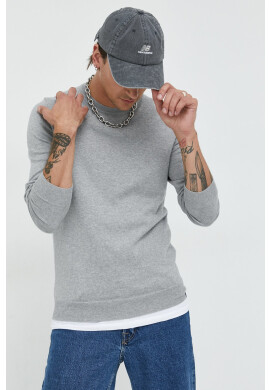 Superdry Пуловер с кашмир мъжки в сиво от лека материя - Pepit.bg