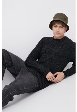 Superdry Пуловер с вълна мъжки в черно - Pepit.bg