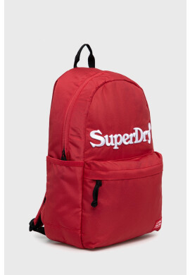 Superdry Раница в червено голям размер с изчистен дизайн - Pepit.bg