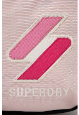 Superdry Раница мъжка в розово голям размер с апликация - Pepit.bg