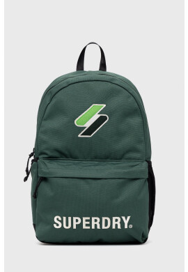 Superdry Раница мъжка в зелено голям размер с изчистен дизайн - Pepit.bg