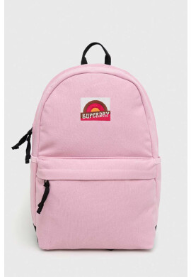 Superdry Раница в розово голям размер с апликация - Pepit.bg