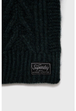 Superdry Шал дамски в зелено с изчистен дизайн - Pepit.bg