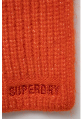 Superdry Шал с вълна в оранжево с изчистен дизайн - Pepit.bg