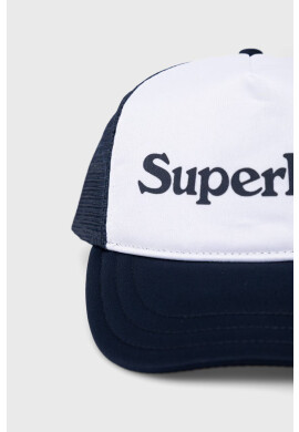 Superdry Шапка в тъмносиньо с принт - Pepit.bg