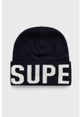 Superdry Шапка в тъмносиньо от плътен трикотаж - Pepit.bg