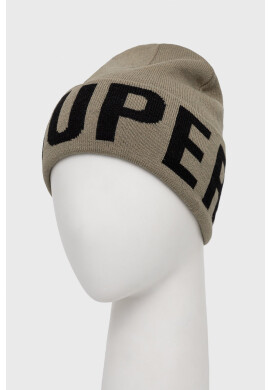 Superdry Шапка в зелено от плътен трикотаж - Pepit.bg