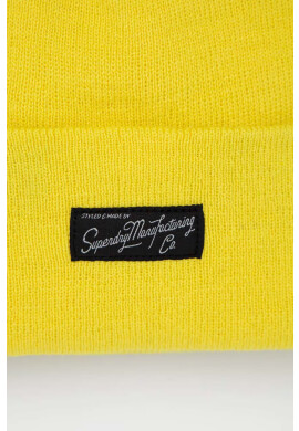 Superdry Шапка в жълто от плътен трикотаж - Pepit.bg