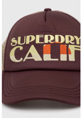 Superdry Шапка с козирка в кафяво с десен - Pepit.bg