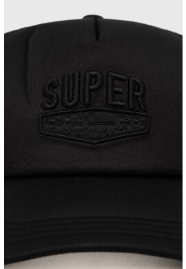 Superdry Шапка с козирка в черно с изчистен дизайн - Pepit.bg
