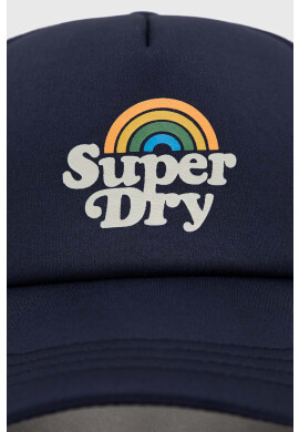 Superdry Шапка с козирка в тъмносиньо с принт - Pepit.bg