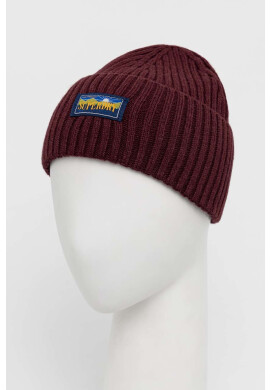 Superdry Шапка с вълна в бордо - Pepit.bg