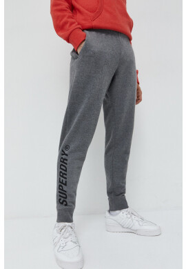 Superdry Спортен панталон в сиво меланж на - Pepit.bg