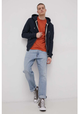 Superdry Суичър мъжки в тъмносиньо с изчистен дизайн - Pepit.bg