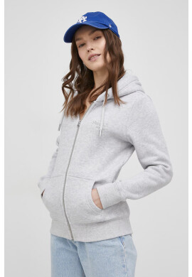 Superdry Суичър в сиво с изчистен дизайн - Pepit.bg