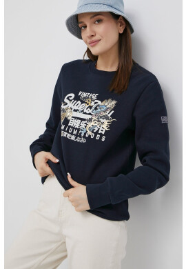 Superdry Суичър в черно с изчистен дизайн - Pepit.bg