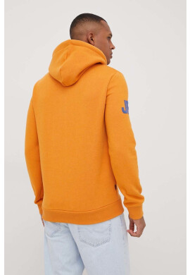 Superdry Суичър мъжка в оранжево с принт - Pepit.bg