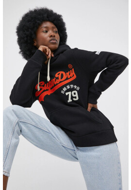 Superdry Суичър мъжка в бордо с принт - Pepit.bg