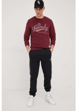 Superdry Суичър мъжка в бордо с принт - Pepit.bg